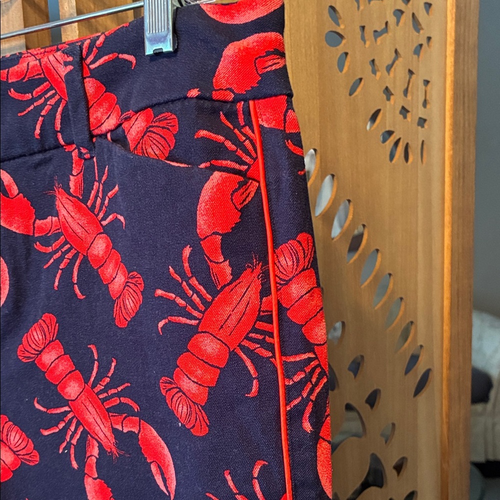 Lobster crawfish Print red and black Pants - Picture 3 of 8
